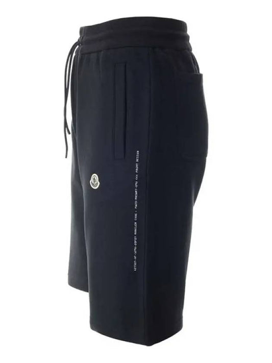 Moncler 8H000 03 M2372 999 Bermuda short pants black MONCLER - STONE ISLAND - BALAAN 2