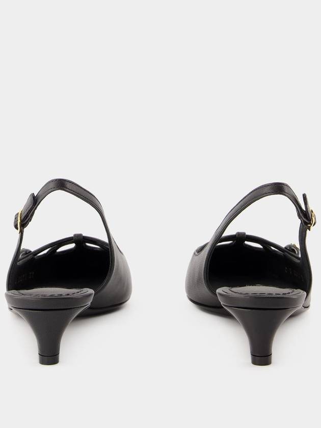 Slingbacks - Dolce&Gabbana - Leather - Black - DOLCE&GABBANA - BALAAN 3