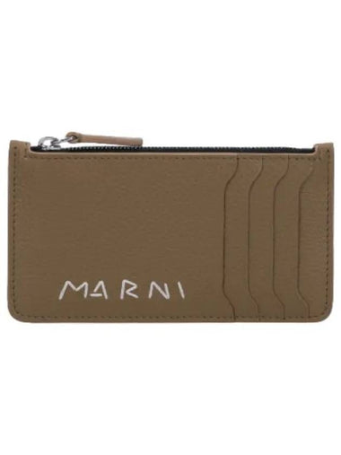 logo zipper card holder creta - MARNI - BALAAN 1