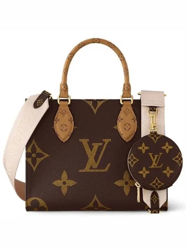 Women's OnTheGo PM Monogram Tote Bag Brown - LOUIS VUITTON - BALAAN 3