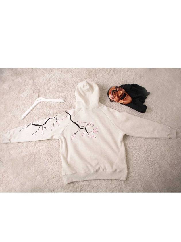 cherry blossom embroidery raglan brushed hoodie IVORY - ASIHA - BALAAN 4