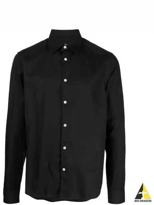 Comfort Tencel Slim Long Sleeve Shirt Black - J.LINDEBERG - BALAAN 2