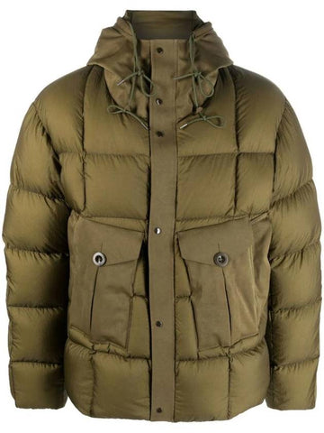 Tempest Combo Down Jacket Olive - TEN C - BALAAN 1