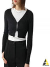 Le Alzou Cropped Cardigan Black - JACQUEMUS - BALAAN 2