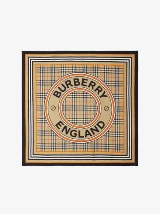 Montage Print Silk Square Scarf Archive Beige - BURBERRY - BALAAN 2