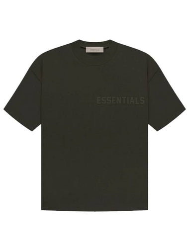 Fear of God Essential Short Sleeve T Shirt Black - FEAR OF GOD ESSENTIALS - BALAAN 1