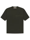 Fear of God Essential Short Sleeve T Shirt Black - FEAR OF GOD ESSENTIALS - BALAAN 1