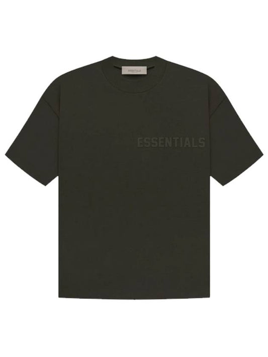 Fear of God Essential Short Sleeve T Shirt Black - FEAR OF GOD ESSENTIALS - BALAAN 1