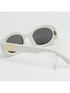 Eyewear Triomphe Logo Temple Sunglasses White - CELINE - BALAAN 5