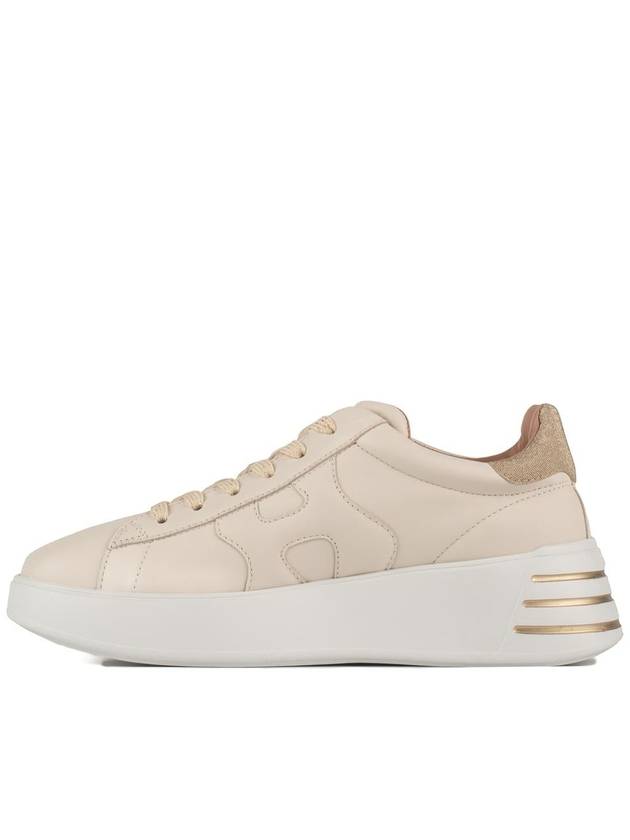 leather low-top sneakers beige - HOGAN - BALAAN 3