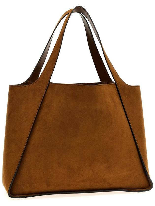 Stella McCartney Suede Logo Shopping Bag - STELLA MCCARTNEY - BALAAN 2