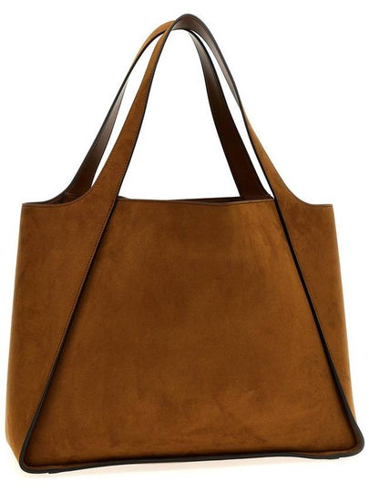 Stella McCartney Suede Logo Shopping Bag - STELLA MCCARTNEY - BALAAN 2