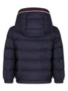 Moncler Junior 12 14 MERARY Three Stripes Hooded Down Jacket Navy - MONCLER - BALAAN 3