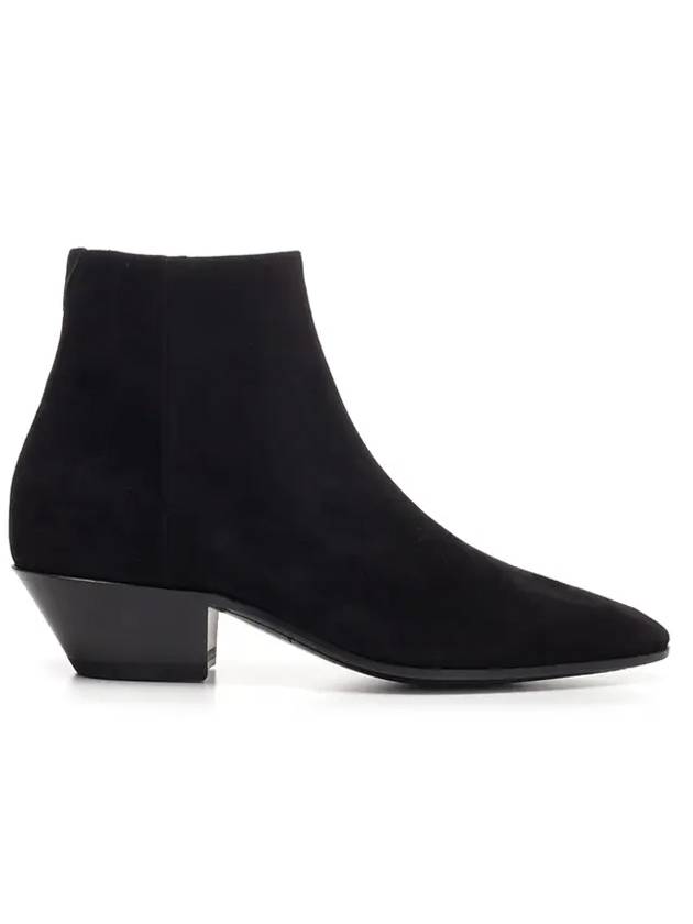 Jonas Ankle Middle Boots Black - SAINT LAURENT - BALAAN 1