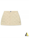 Quilted Nylon A-Line Skirt Beige - BURBERRY - BALAAN 2