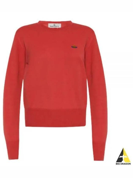 Women's Bea Cashmere Knit Top Coral Red - VIVIENNE WESTWOOD - BALAAN.