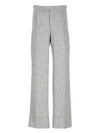 Wool Straight Pants Grey - THOM BROWNE - BALAAN 2