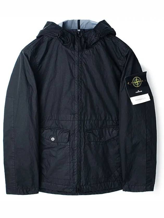 Membrana 3L TC Hooded Jacket Blue - STONE ISLAND - BALAAN 2