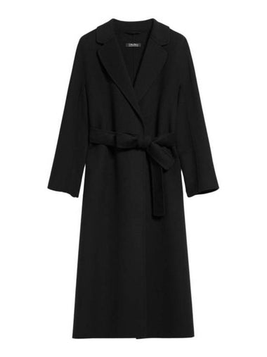 Women's Esturian Virgin Wool Single Coat Black - MAX MARA - BALAAN 1