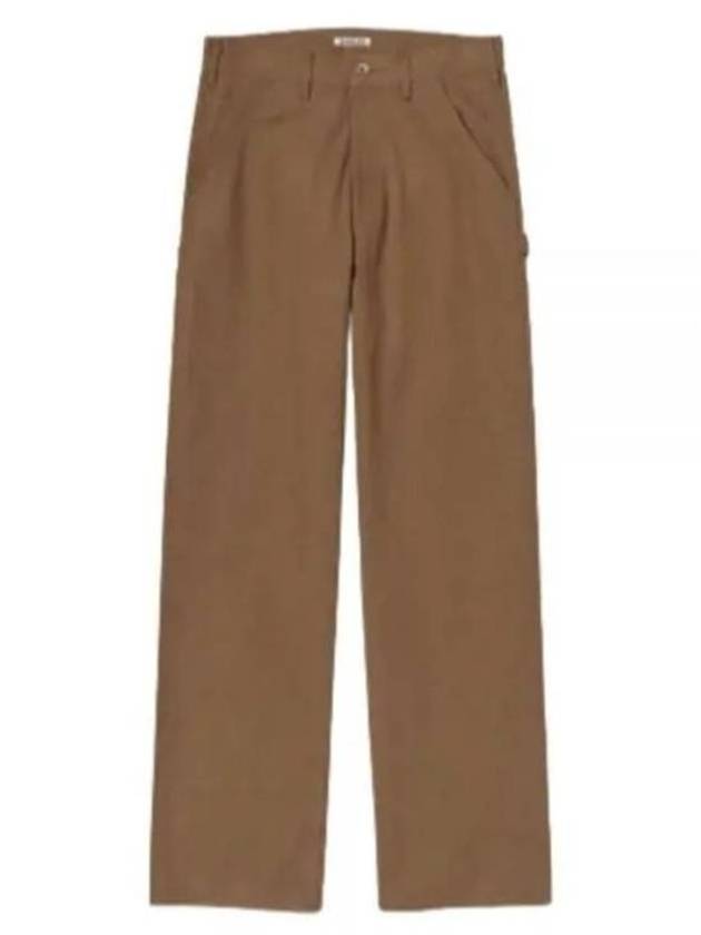 Straight Pants A23AP02MN Brown - AURALEE - BALAAN 1