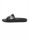 Logo Print Slippers Black - PALM ANGELS - BALAAN 4