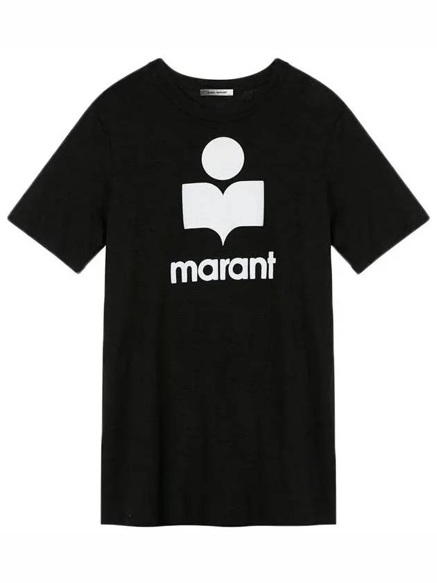 Isabel Marant  Men's KARMAN GB Karman Short Sleeve TShirt TS0045HA B1N22H 01BK - ISABEL MARANT ETOILE - BALAAN 4