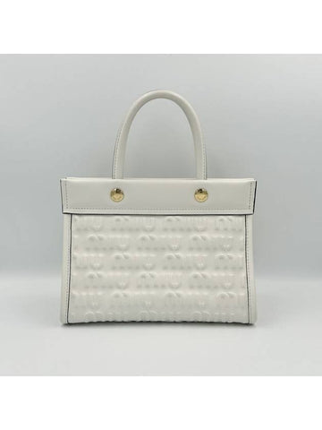 embossed logo tote bag - MIU MIU - BALAAN 1