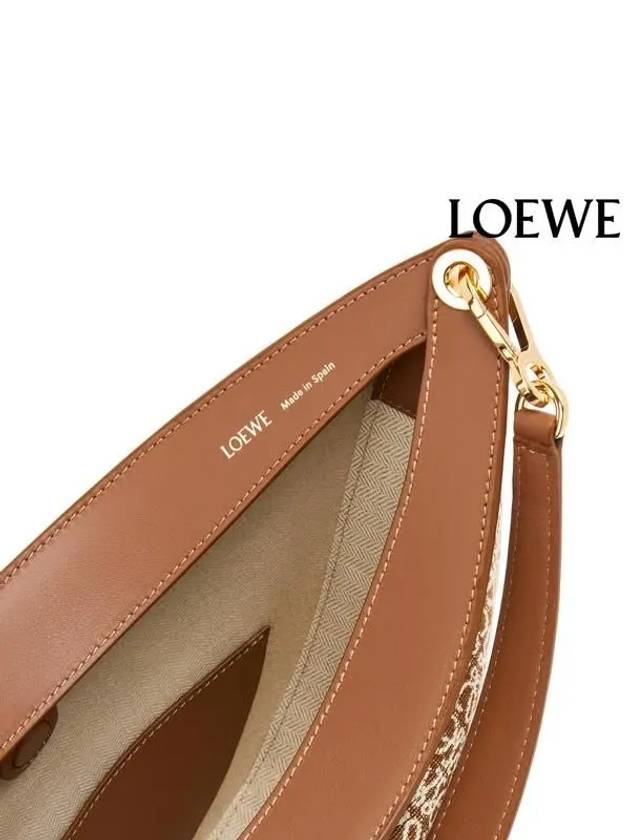 Luna Anagram Jacquard Shoulder Bag Tan Pecan - LOEWE - BALAAN 6