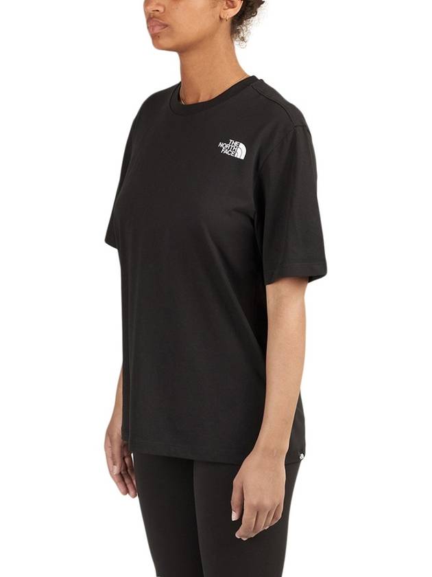 Women's Relaxed Red Box Cotton Short Sleeve T-Shirt Black - THE NORTH FACE - BALAAN 7