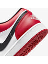 Air Jordan 1 Low Top Sneakers Black Red - NIKE - BALAAN 8