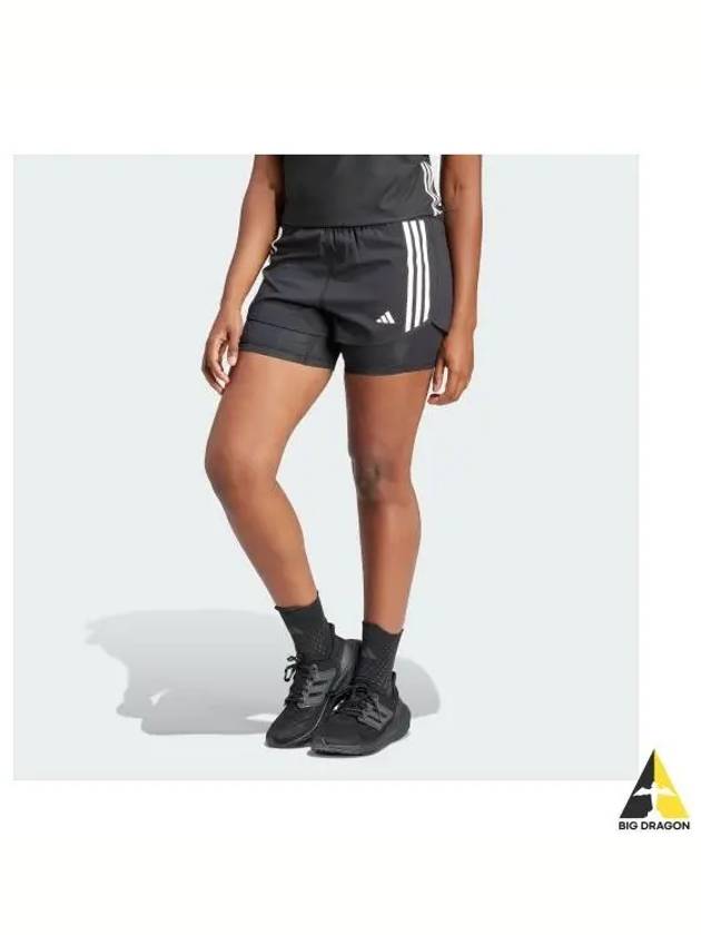 Women's Own The Run 3S 2-in-1 Short IN1445 - ADIDAS - BALAAN 2