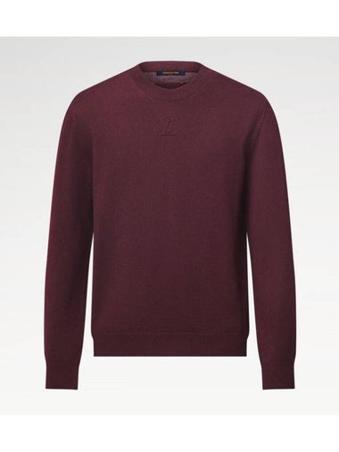 1AGIHI embossed cashmere crew neck - LOUIS VUITTON - BALAAN 1