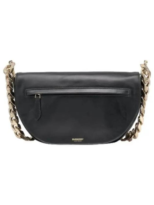 Medium Lambskin Olympia Shoulder Bag Black - BURBERRY - BALAAN 1