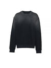 Oversized Garment-Dyed Cotton Sweatshirt Black - PRADA - BALAAN 2