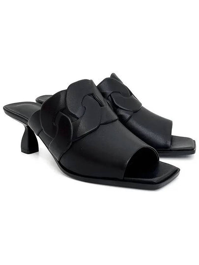 Hanna 95 Heel Mule Black - HERMES - BALAAN 2