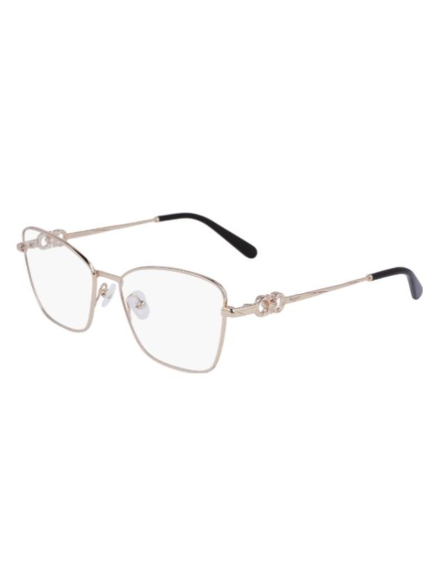 Eyewear Square Eyeglasses Rose Gold - SALVATORE FERRAGAMO - BALAAN 1