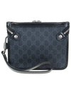 Interlocking G Supreme Canvas Messenger Bag Dark Blue - GUCCI - BALAAN 5