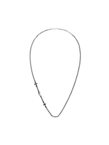 Monogram Row Necklace Silver - LOUIS VUITTON - BALAAN 1