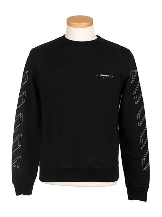 Diagonal Arrow Sweatshirt Black - OFF WHITE - BALAAN 2