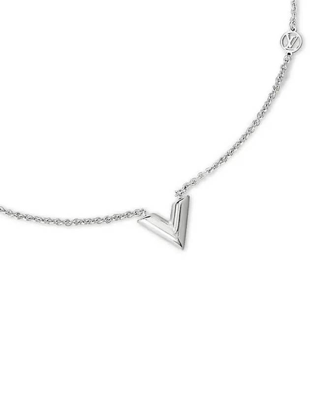 Essential V Supple Necklace Silver - LOUIS VUITTON - BALAAN 3