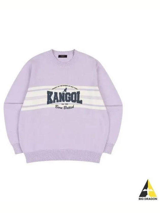 College Varsity Sweater 1887 Purple - KANGOL - BALAAN 1