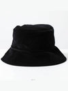 Embroidered Logo Cotton Bucket Hat Black - MIU MIU - BALAAN 4