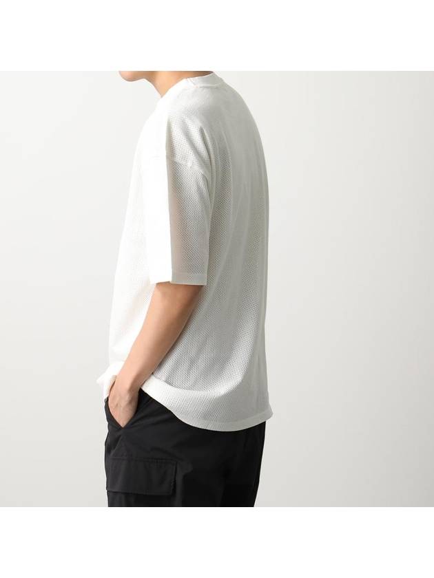 Moran Openwork Short Sleeve T-Shirt White - A.P.C. - BALAAN 3