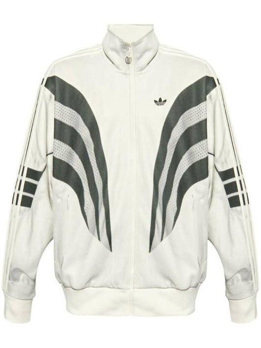 3 Stripe Print Track Jacket White - ADIDAS - BALAAN 1