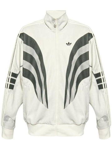 3 Stripe Print Track Jacket White - ADIDAS - BALAAN 1