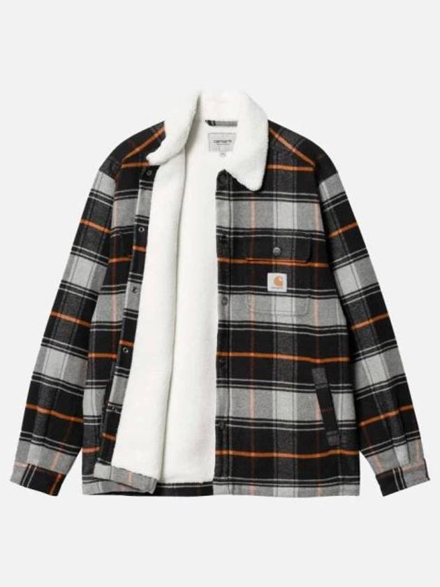 Baris Plaid Flannel Jacket Grey - CARHARTT WIP - BALAAN 2