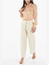 MM6 High Waist Pants Beige - MAISON MARGIELA - BALAAN.