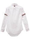 Women's Armband University Striped Oxford Shirt Light Pink - THOM BROWNE - BALAAN 4