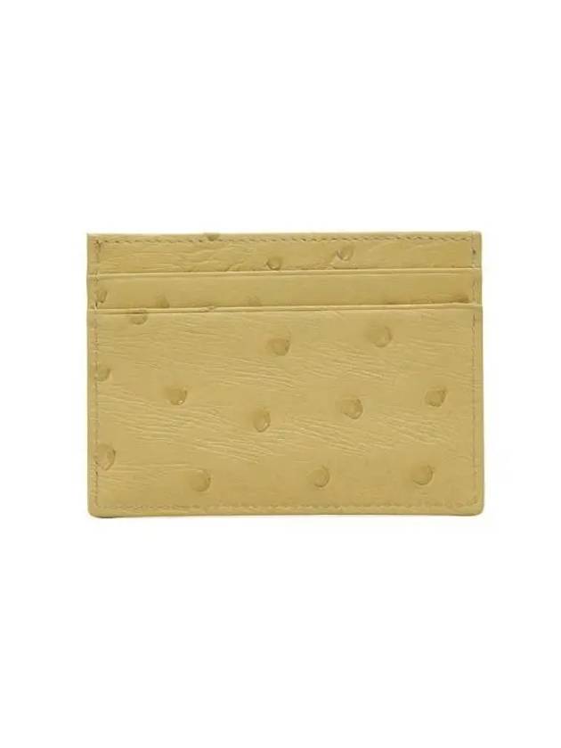 Logo Card Wallet Yellow - PRADA - BALAAN 5