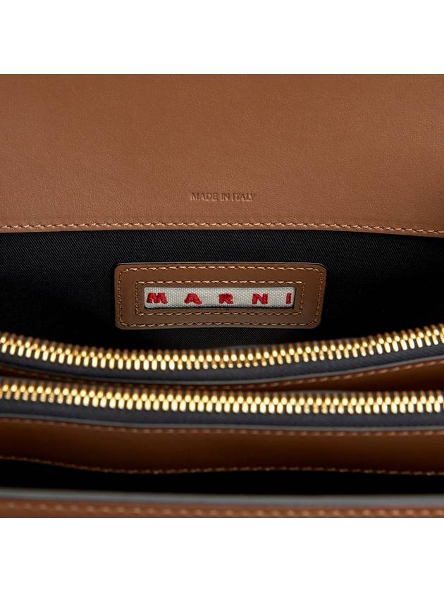 Trunk Medium Calfskin Shoulder Bag Brown - MARNI - BALAAN 11